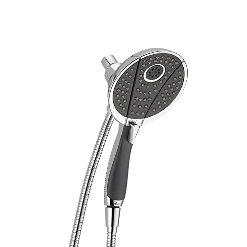 Delta Faucet 4-Spray In2ition Dual Shower Head with Handheld Spray, Detachable Shower Head with Hose Chrome 58467