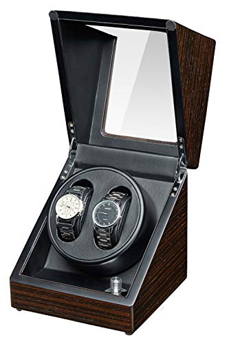 JQUEEN Double Watch Winder for Automatic Watches,Quiet Japanese Mabuchi Motor