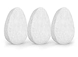 Facial Exfoliating Sponge. Skin Exfoliation Tool for Face and Body. Gentle, Deep Cleansing, Improves Texture, Good for All Skin Types, Hypoallergenic. Set of 3 Sponges, by Christina Moss Naturals.