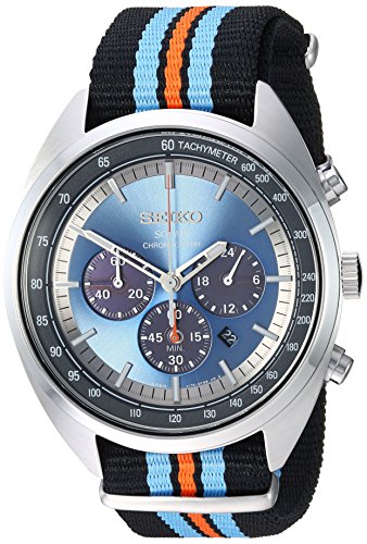Seiko Men's SSC667 RECRAFT Series Analog Display Japanese Quartz Black Watch