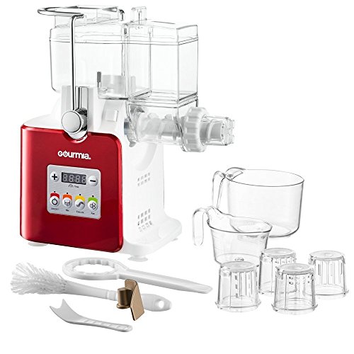 Gourmia GPM500 Complete Craft Electric Pasta Maker for Regular, Gluten Free and Whole Wheat Pasta, 8 Discs Included- Includes Free Recipe Book - 110V