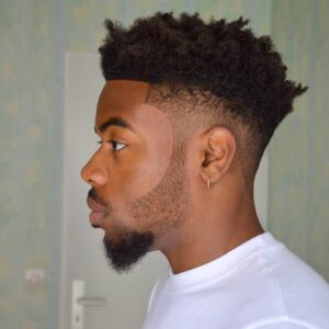 Afro haircut