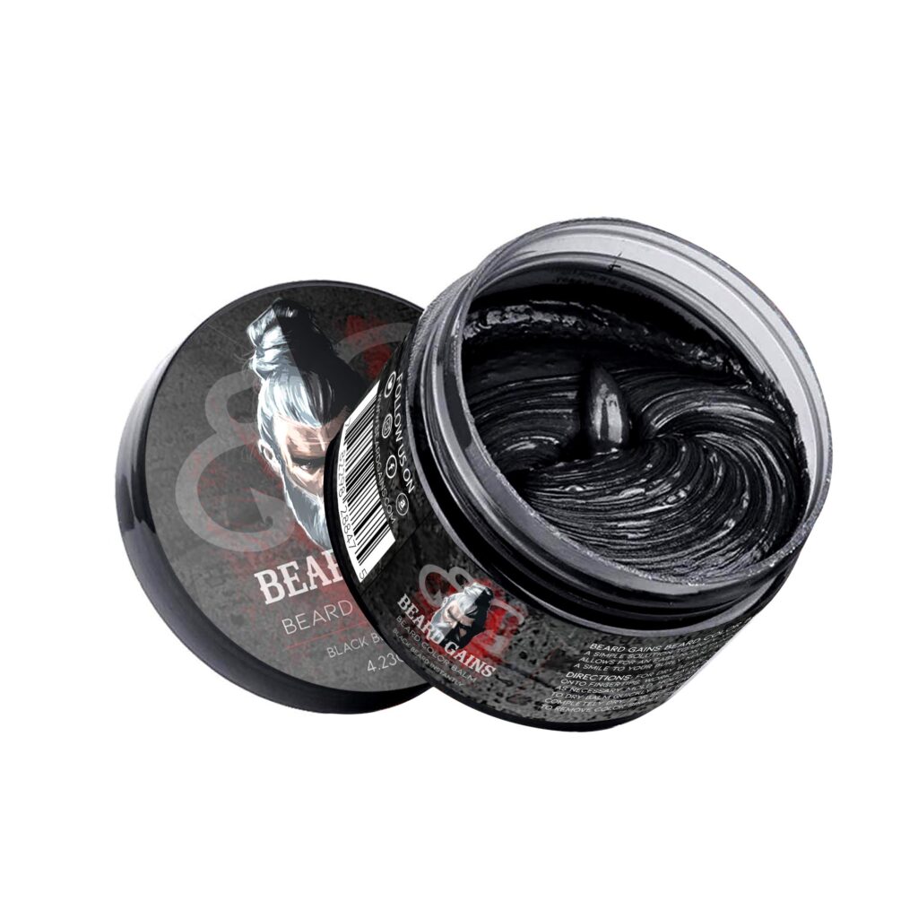 BEARD GAINS Mens Black Temporary Beard Filler