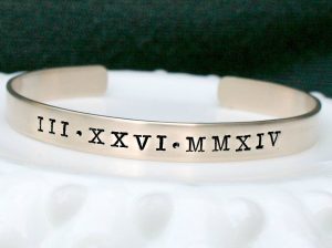 best college graduation gifts review - Roman Numeral Brass Or Silver Bracelet