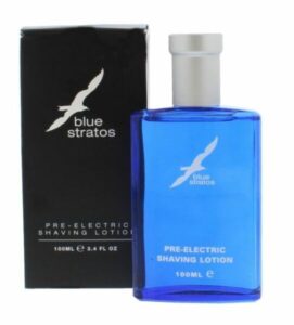 Blue Stratos Pre Electric Shaving Lotion