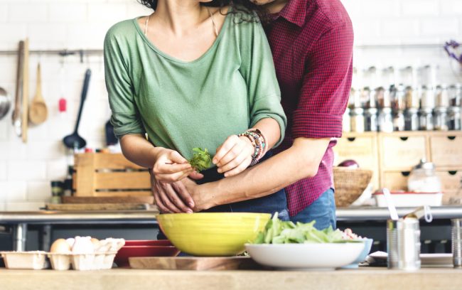 Keto Basics - couple having fun cooking