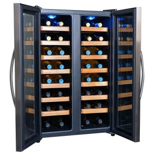 Best Wine Refrigerator - NewAir AW-321ED 32 Bottle Dual Zone Thermoelectric Wine Cooler