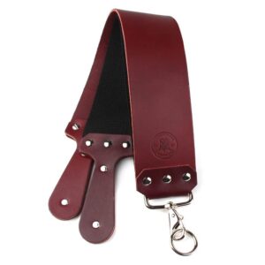 RoyalShave 3 inches Red Latigo Leather Strop