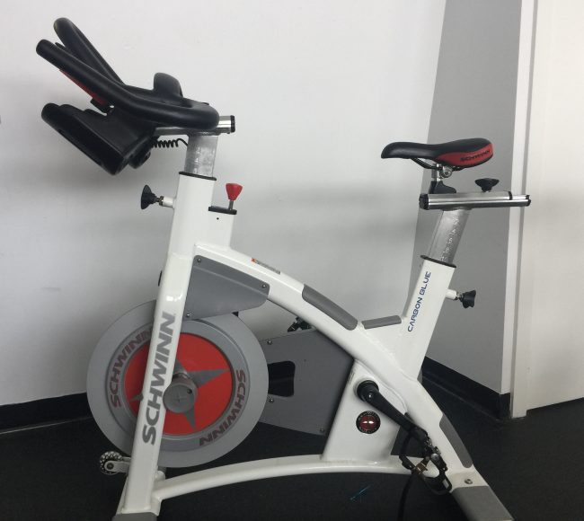 Schwinn Fitness AC PERFORMANCE PLUS with CARBON BLUE Belt Drive - Indoor Cycling Bike - full bike