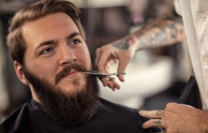 Moustache trimming steps