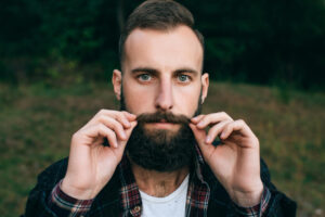 Letting the mustache extends