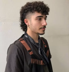 Curly mullet